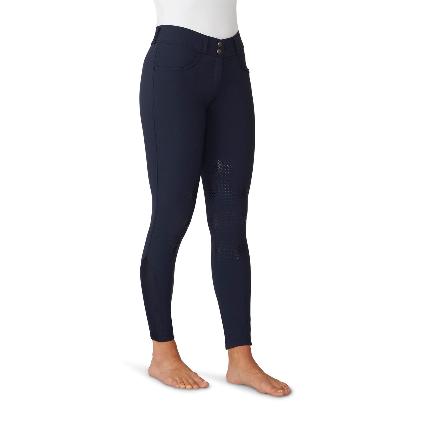 Ovation Women's Bellissima II Silicone Knee Patch Breech - Indigo