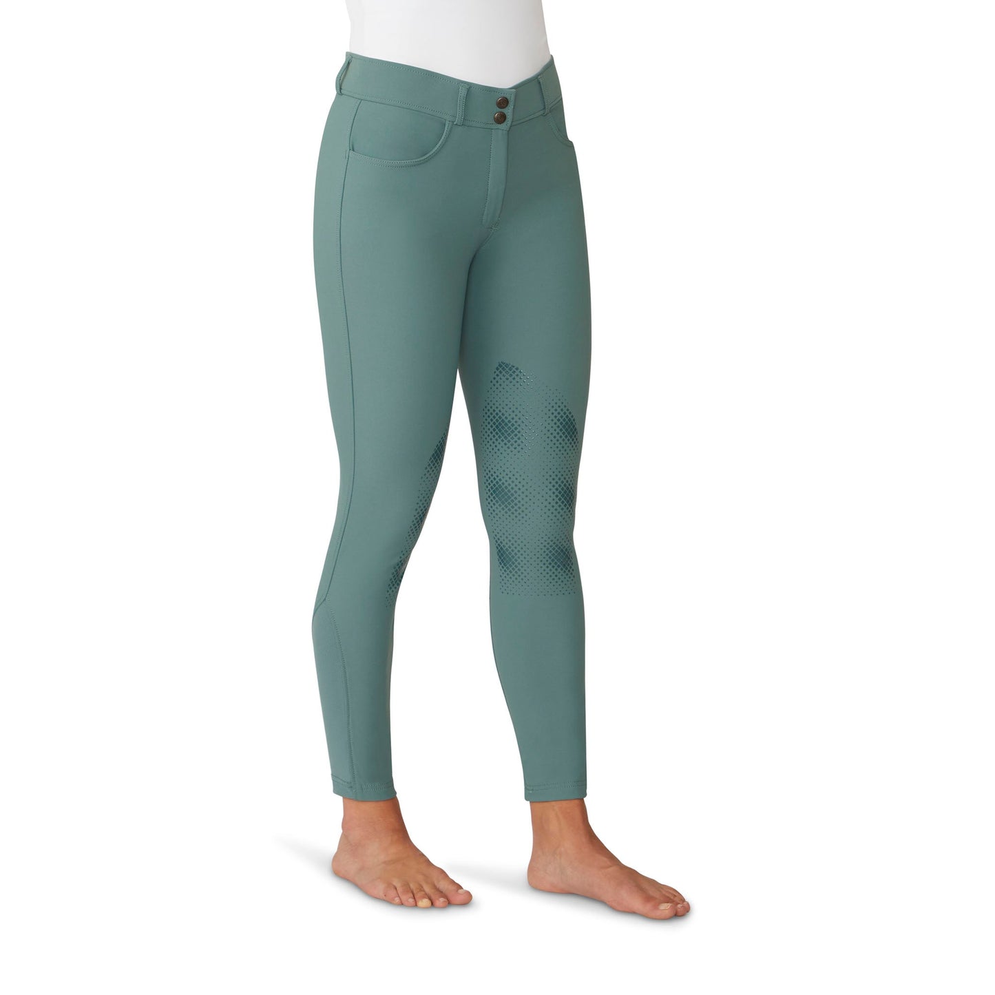 Ovation Women's Bellissima II Silicone Knee Patch Breech - Indigo