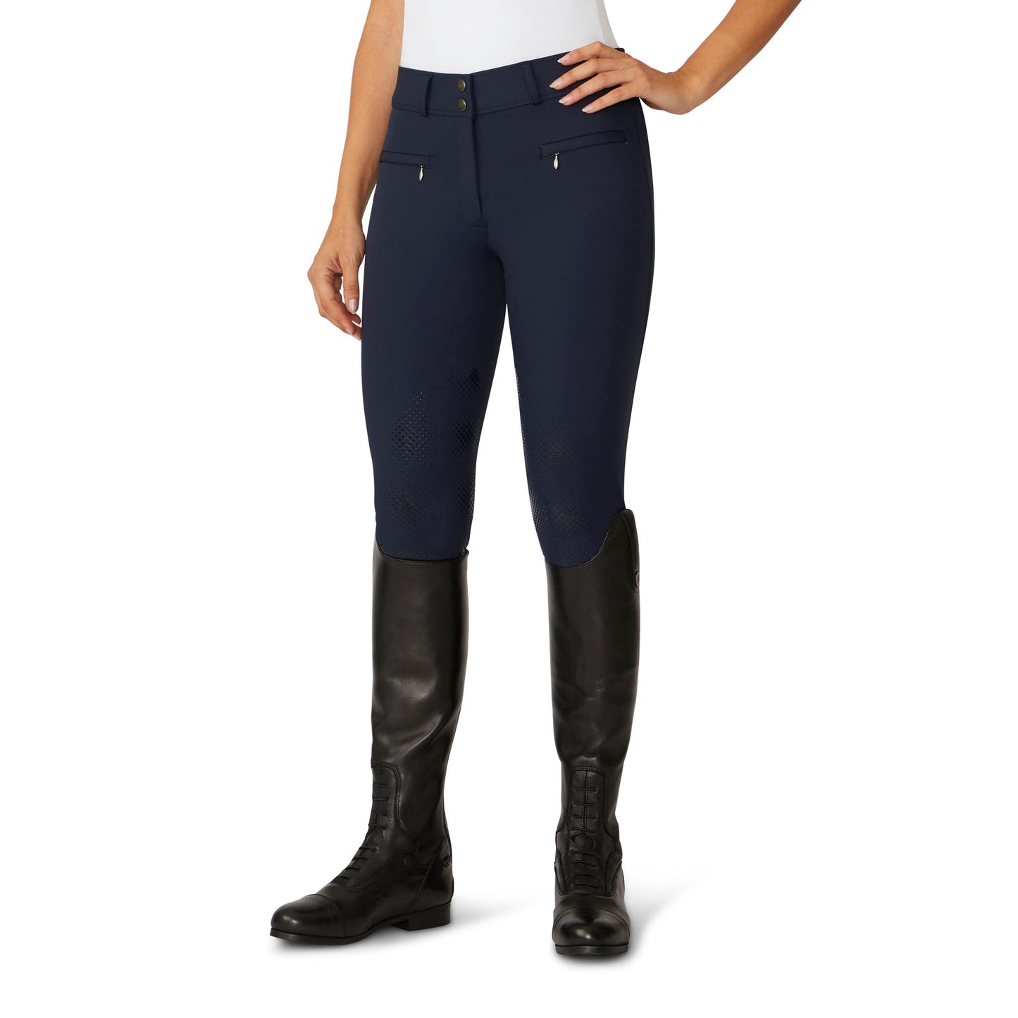 Ovation Women's Signature Knee Patch Breech - Navy