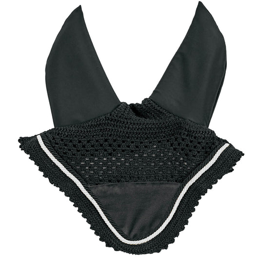 black and white horse ear bonnet