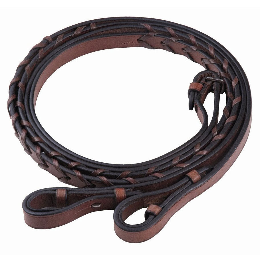 Brown leather rein 