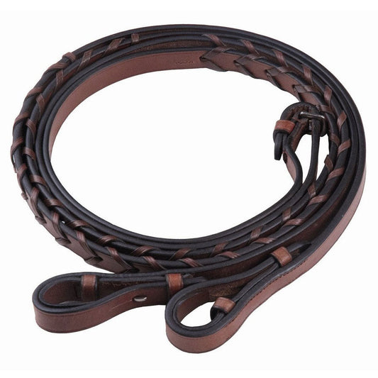 Brown leather rein 