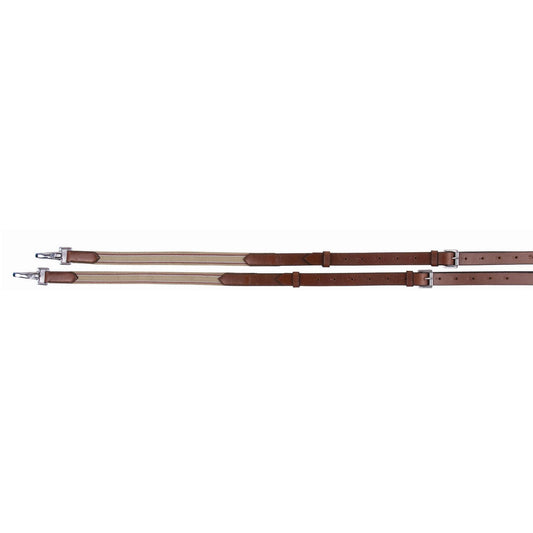 brown side reins