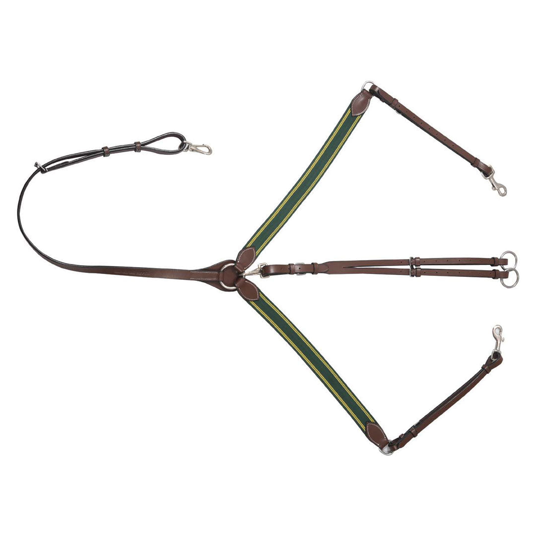 Elastic breastplate martingale