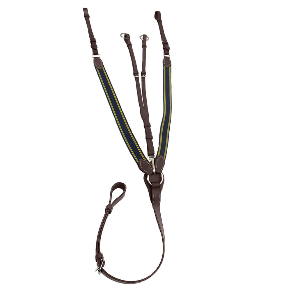 Elastic breastplate martingale