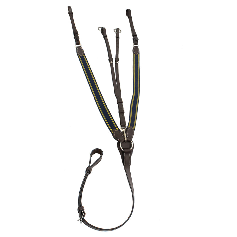 Elastic breastplate martingale