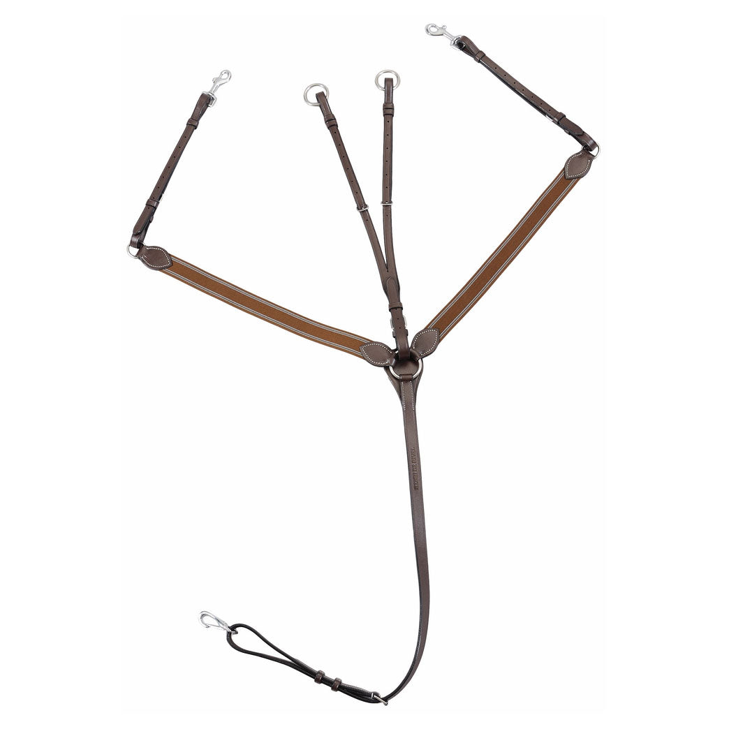 Elastic breastplate martingale
