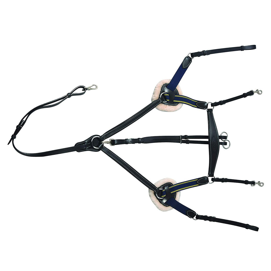 black martingale with sherpa padding