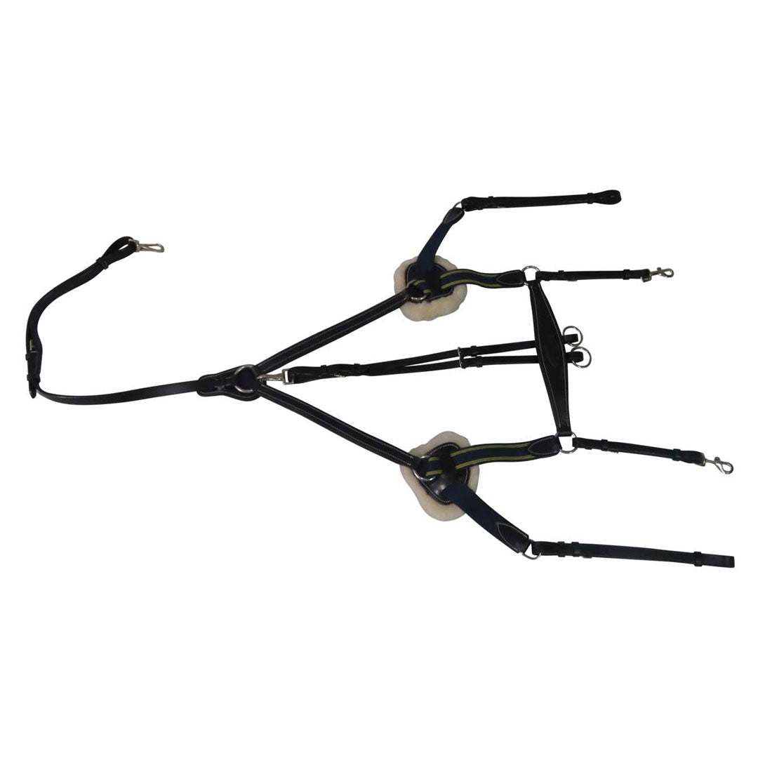 black martingale with sherpa padding