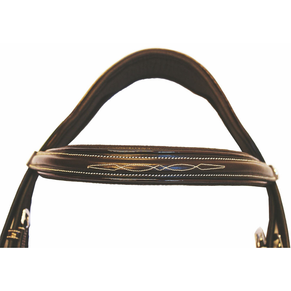 brown leather bridle