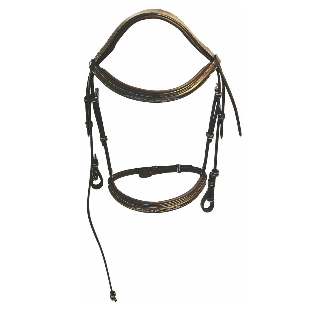 brown leather bridle