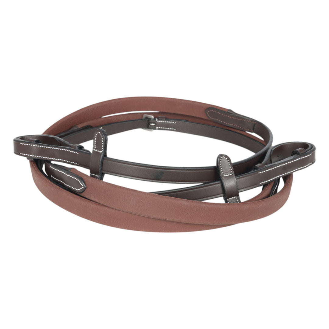 brown rubber reins