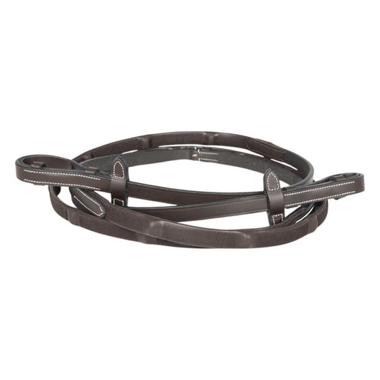 brown rubber reins