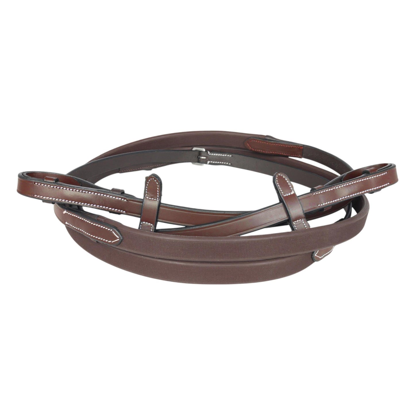 brown rubber reins
