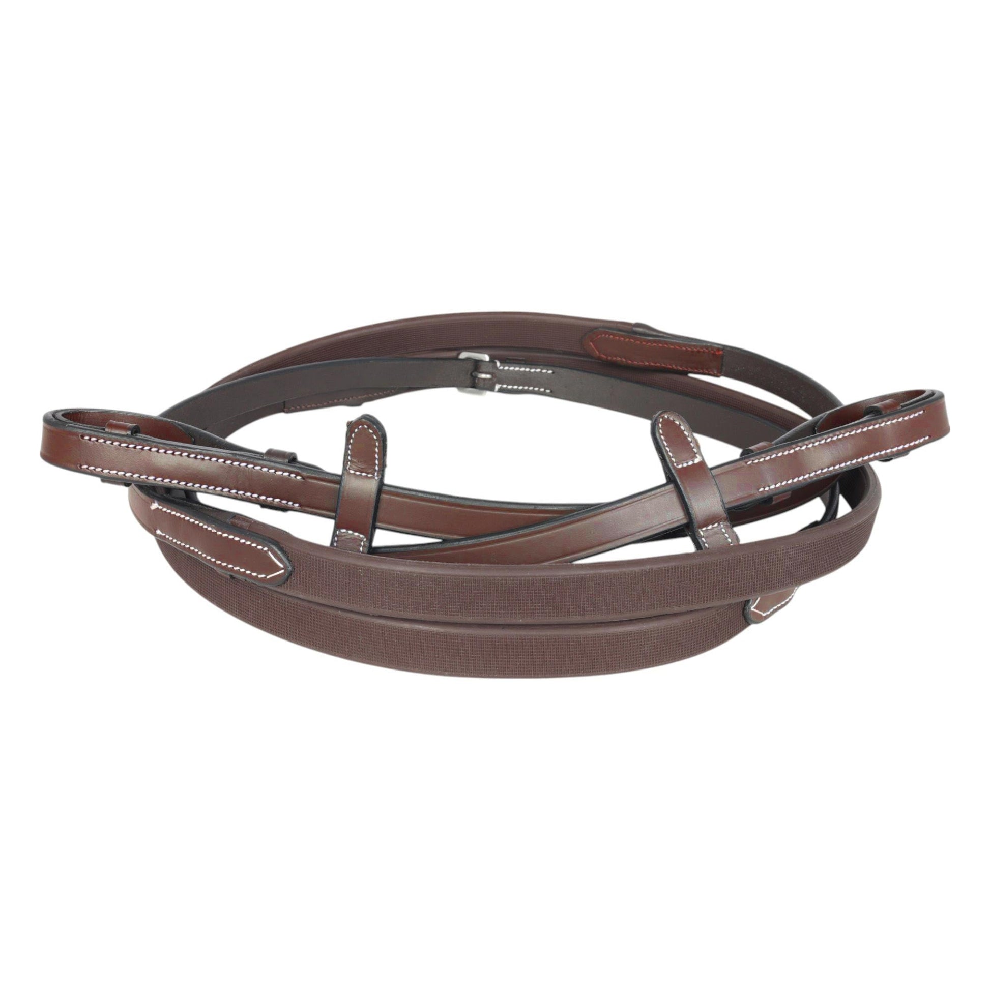 brown rubber reins