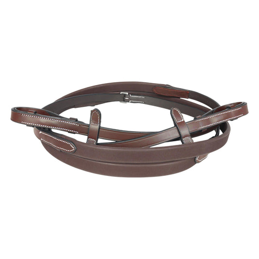 brown rubber reins