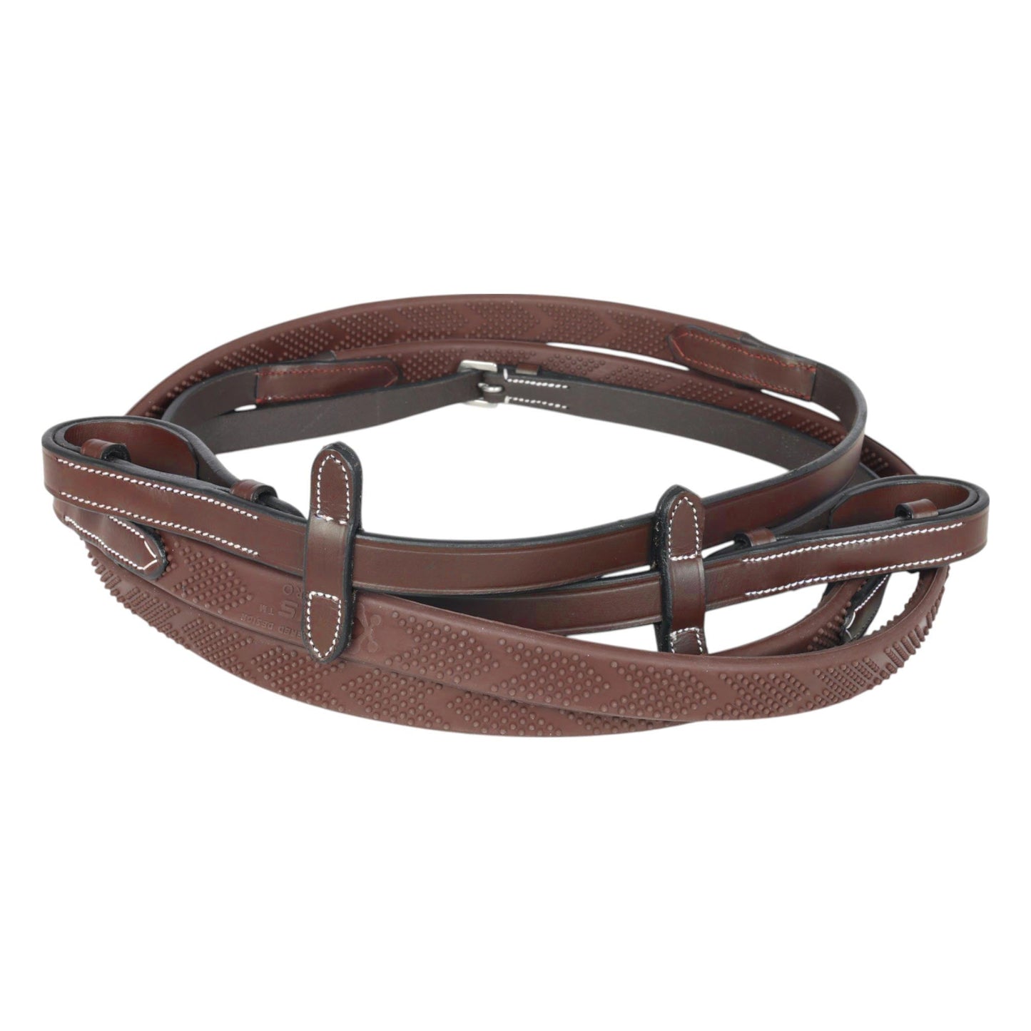 brown rubber reins