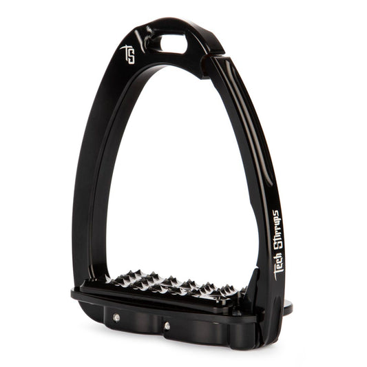 black stirrups