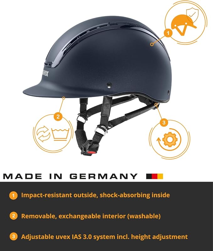navy riding helmet