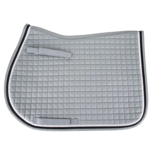 grey quilted saddle pad
