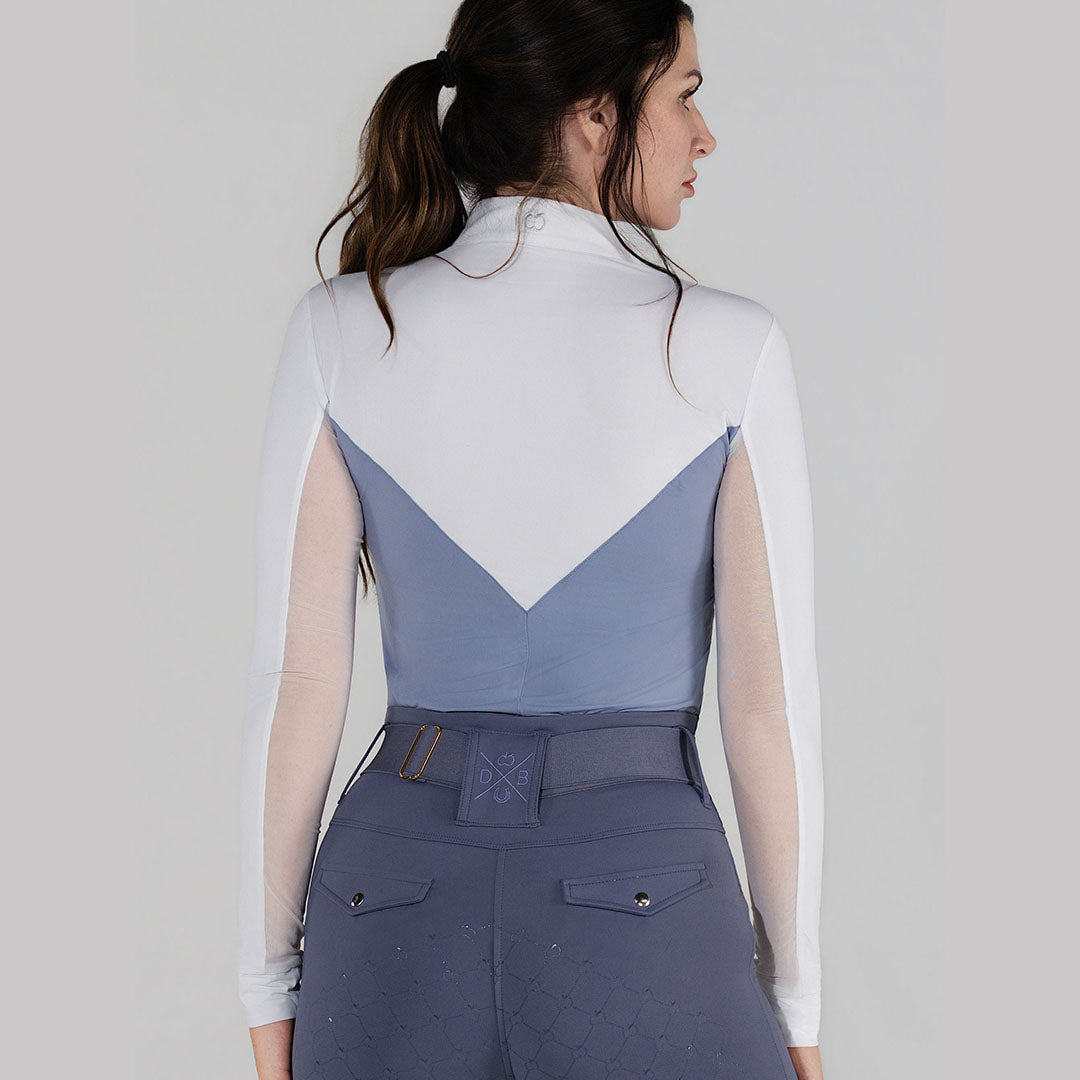two tone equestrian top