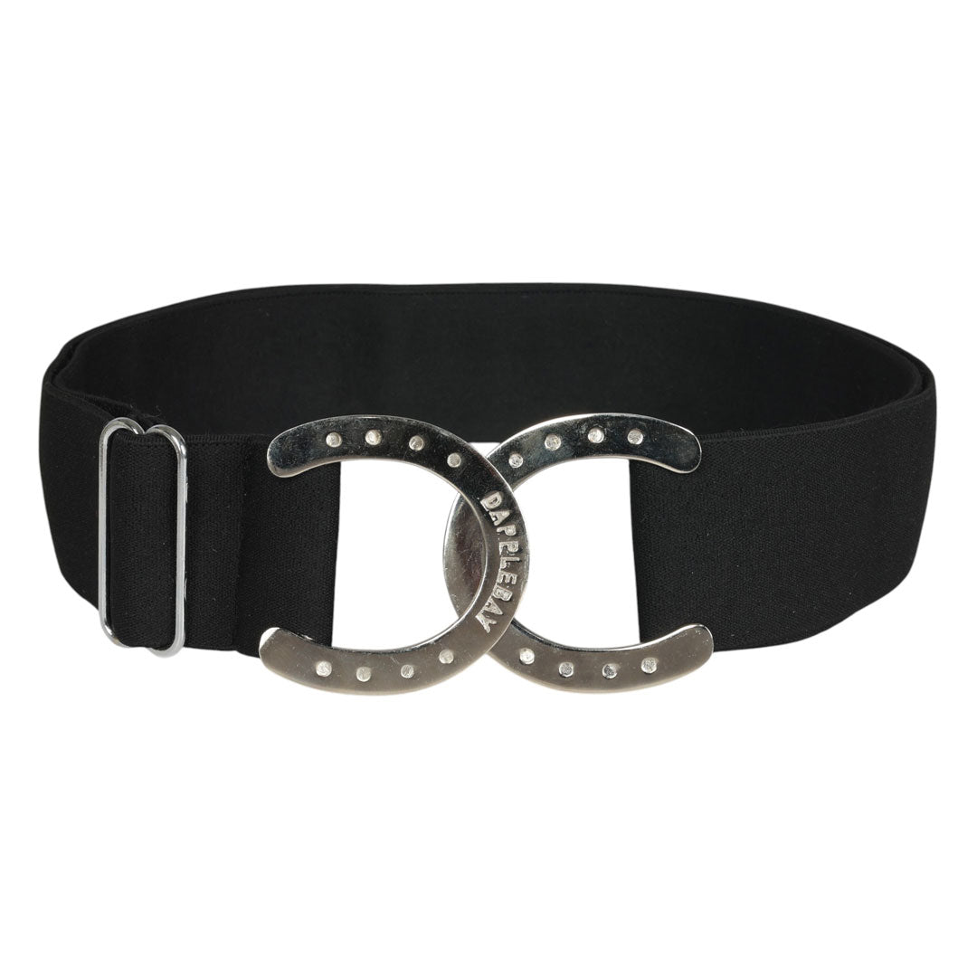 black belt with horseshoe accent