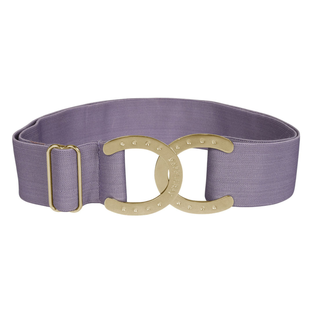 purple belt with horseshoe accent