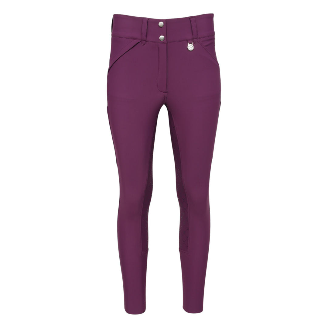 purple riding breeches