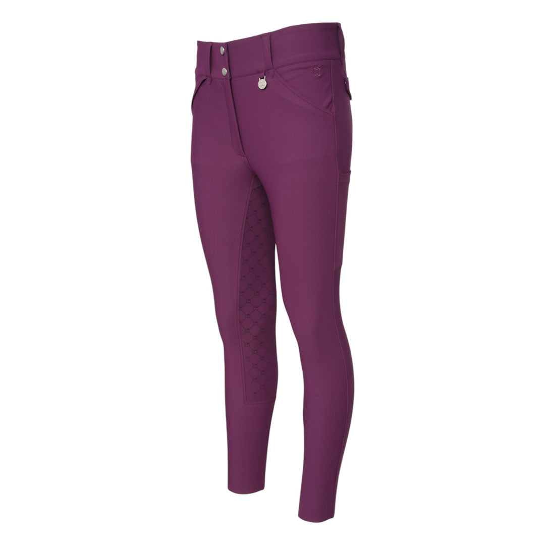 purple riding breeches