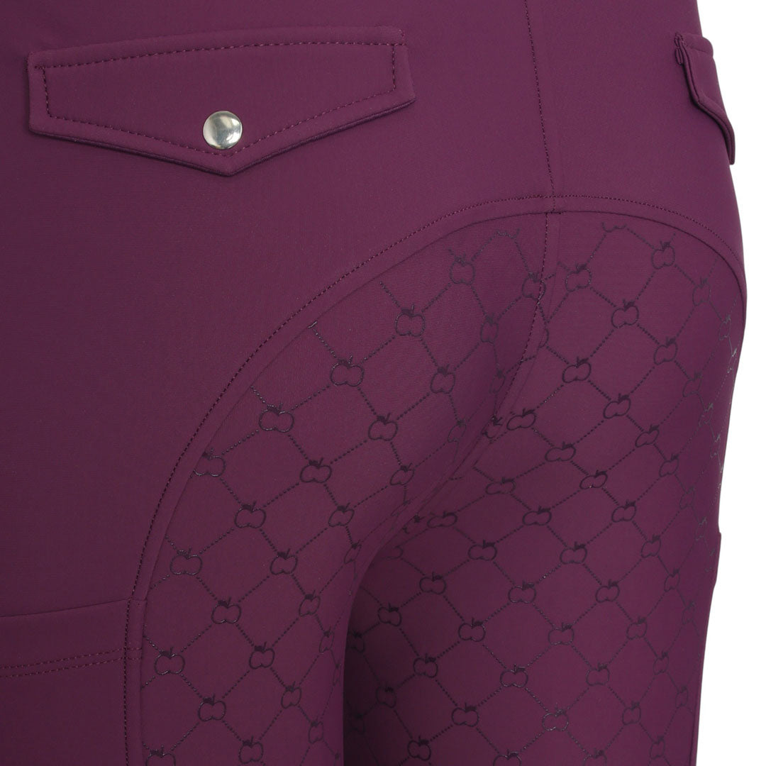purple riding breeches