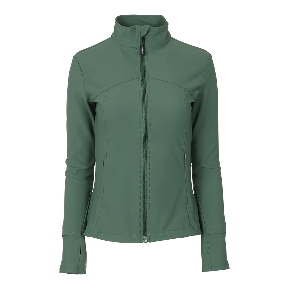 green soft shell jacket