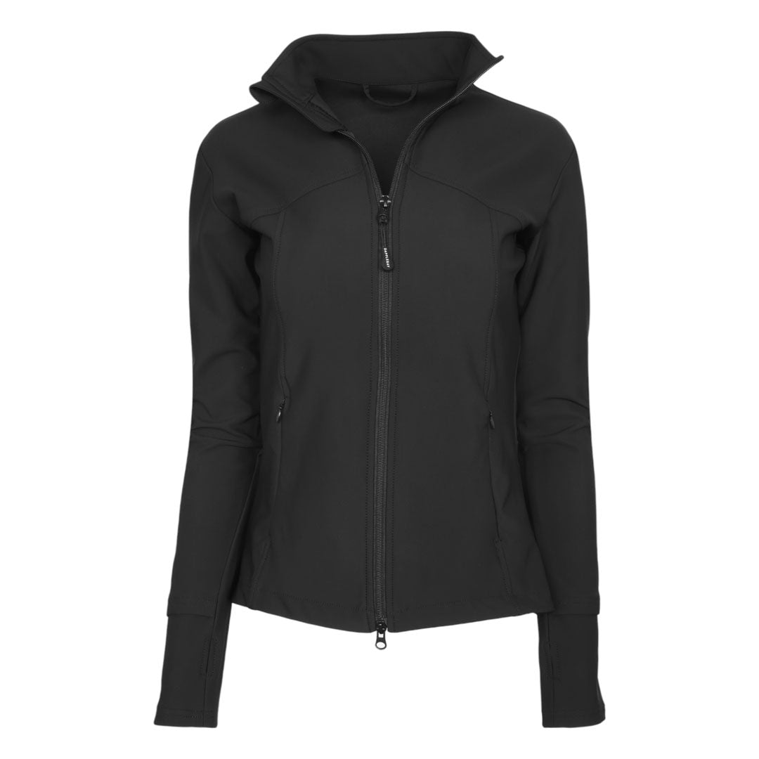 black soft shell jacket
