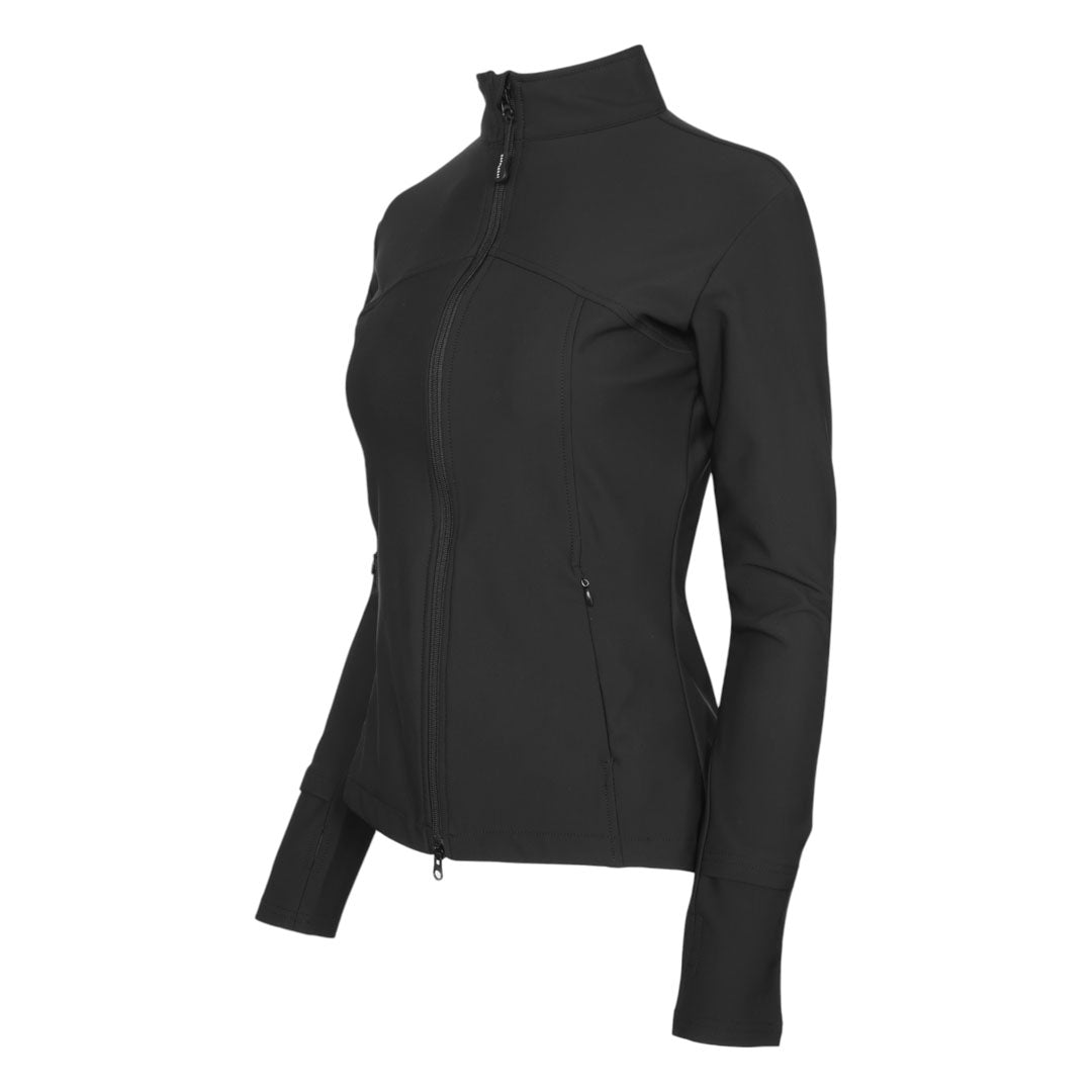 black soft shell jacket