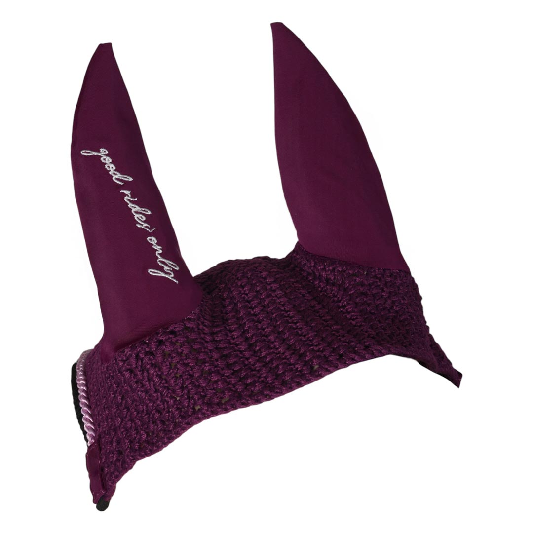 purple horse bonnet