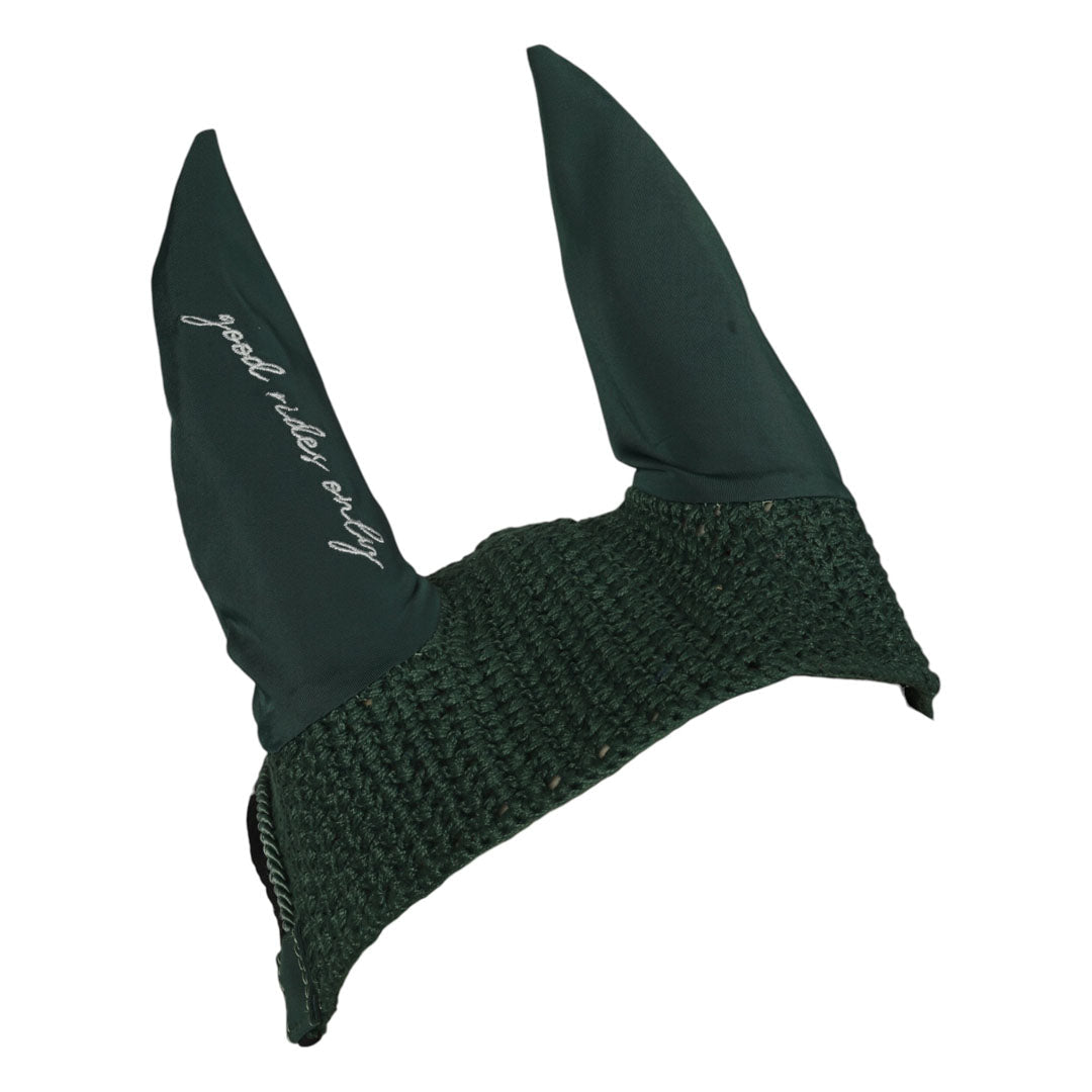 forest green horse bonnet
