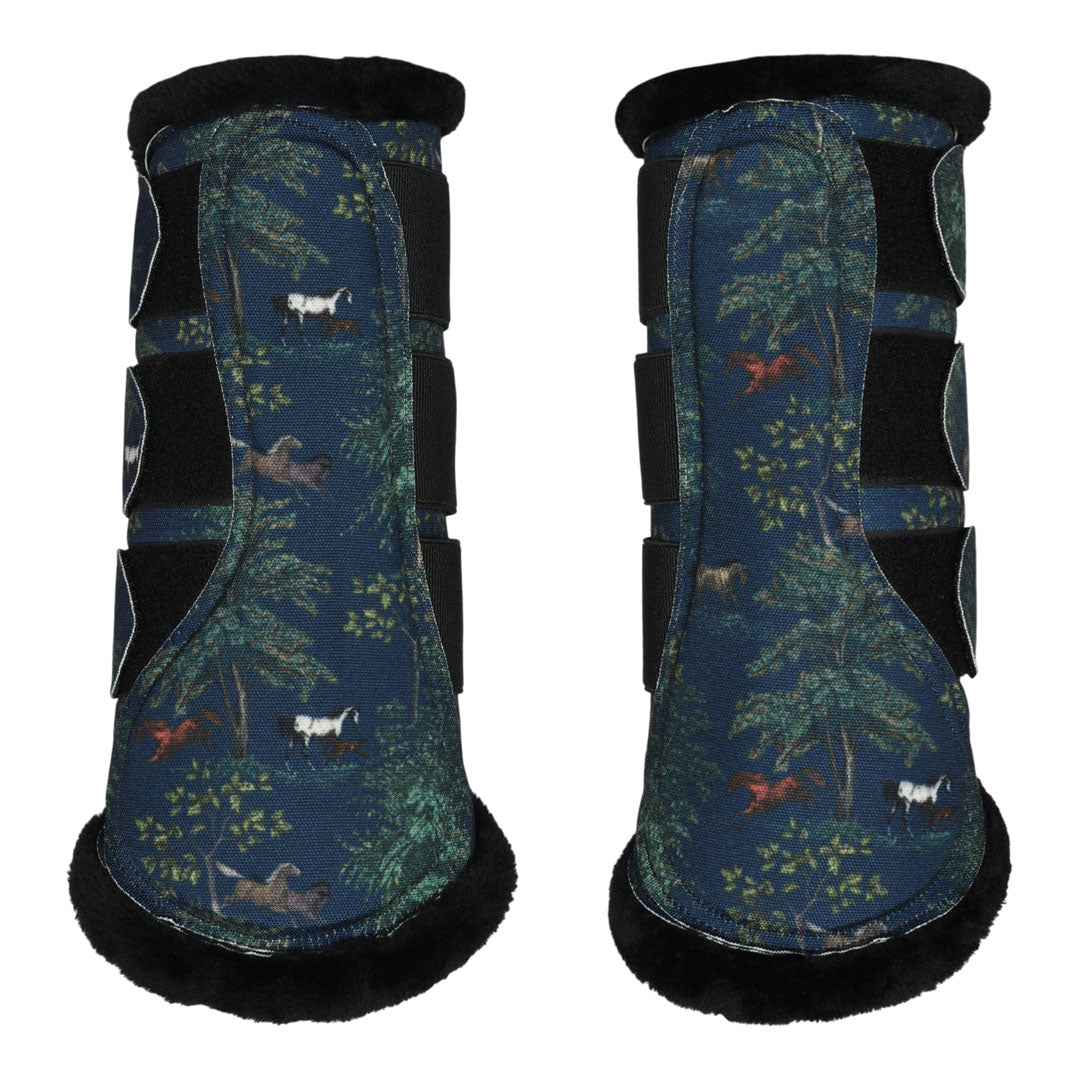 printed horse boots