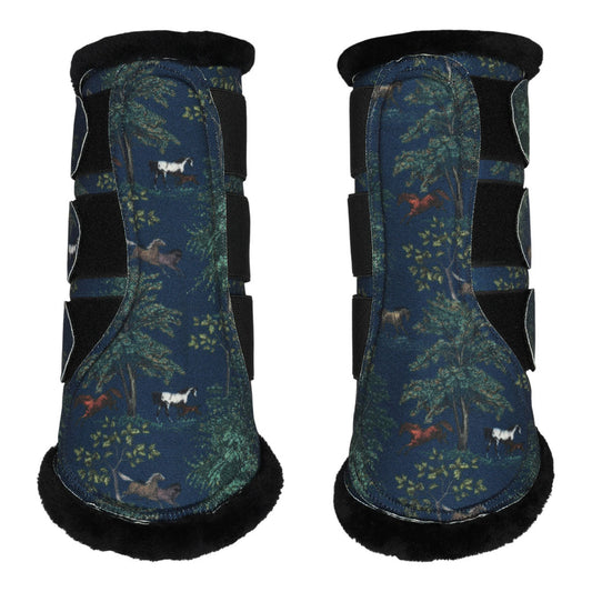 printed horse boots