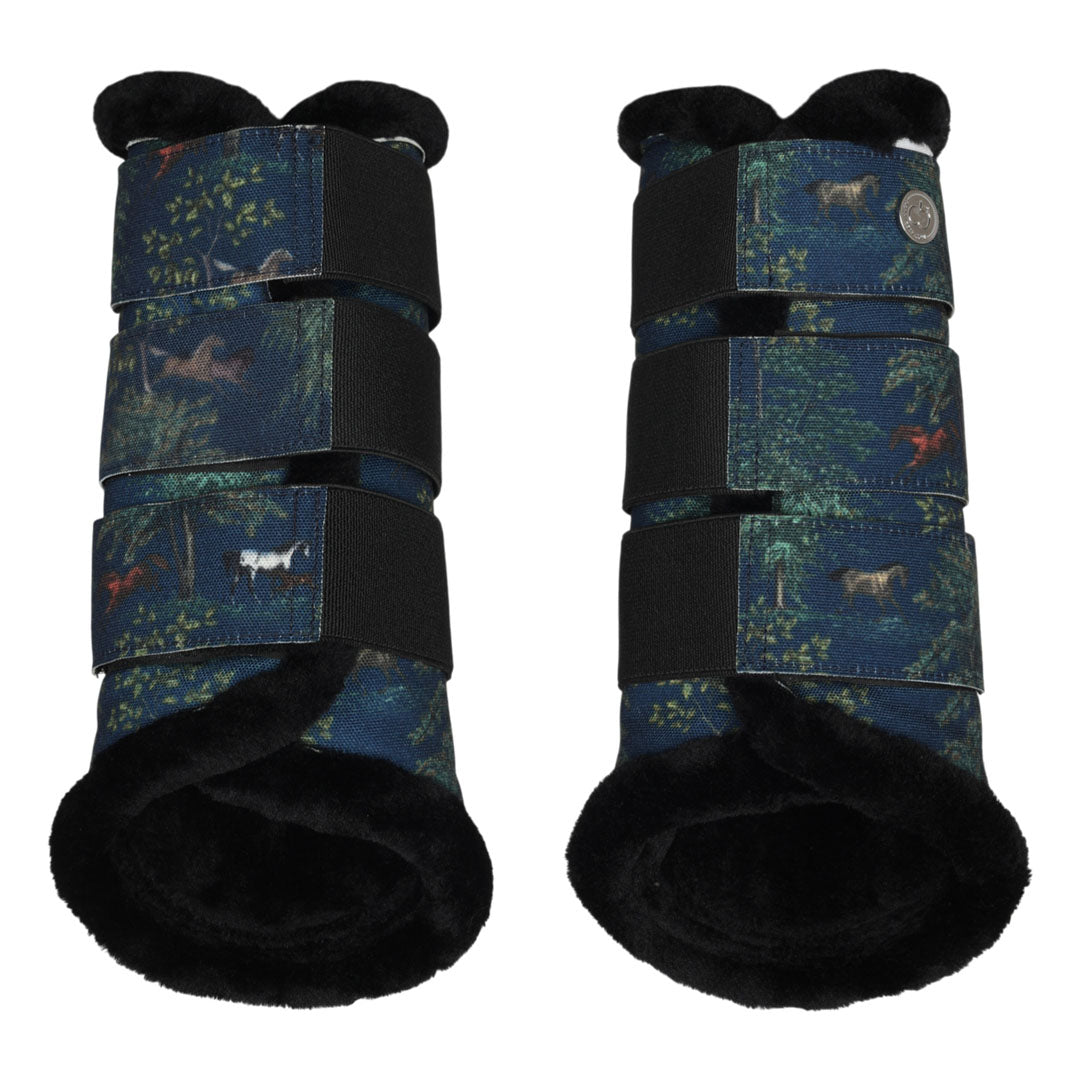 printed horse boots