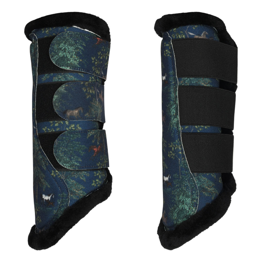 printed horse boots