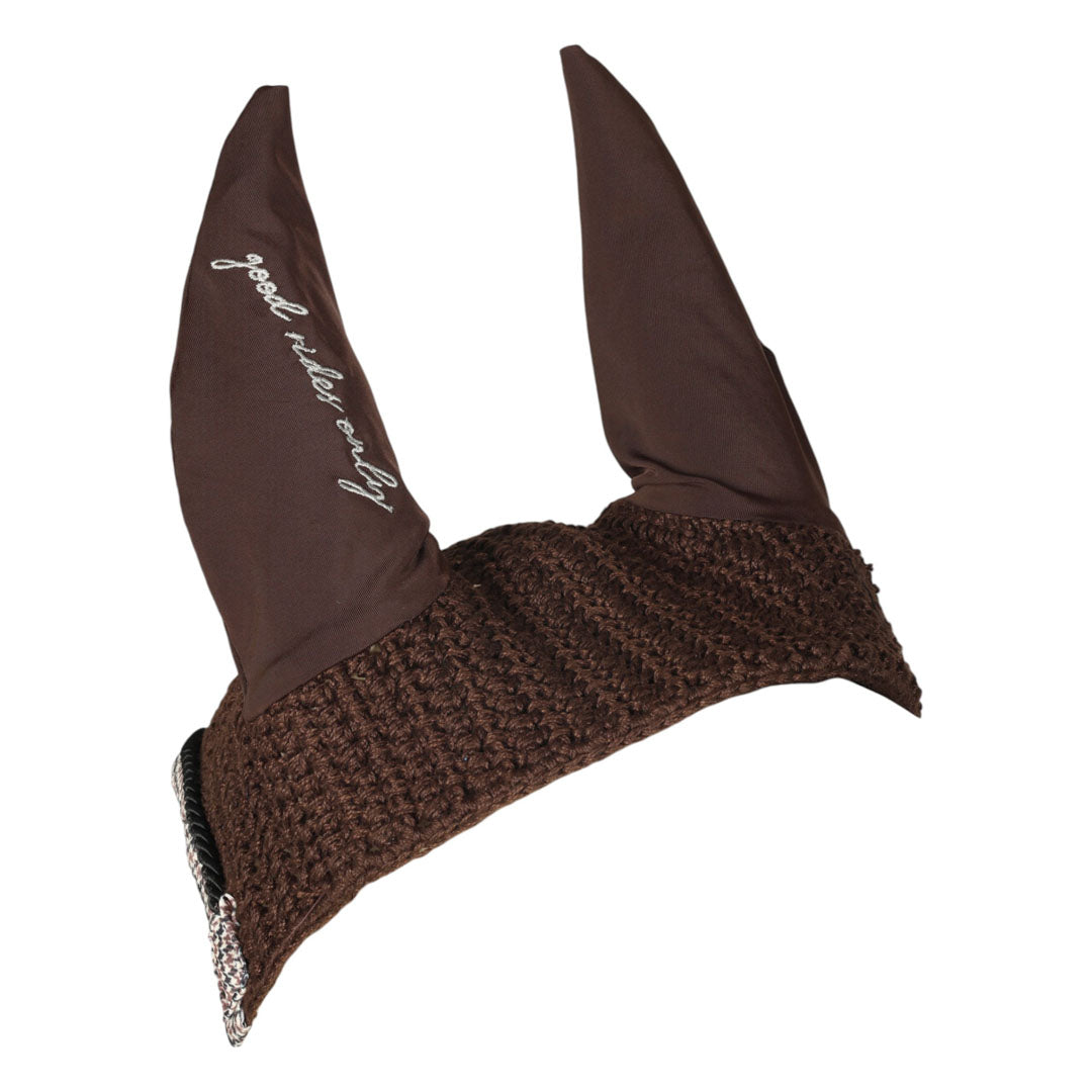 Brown horse bonnet