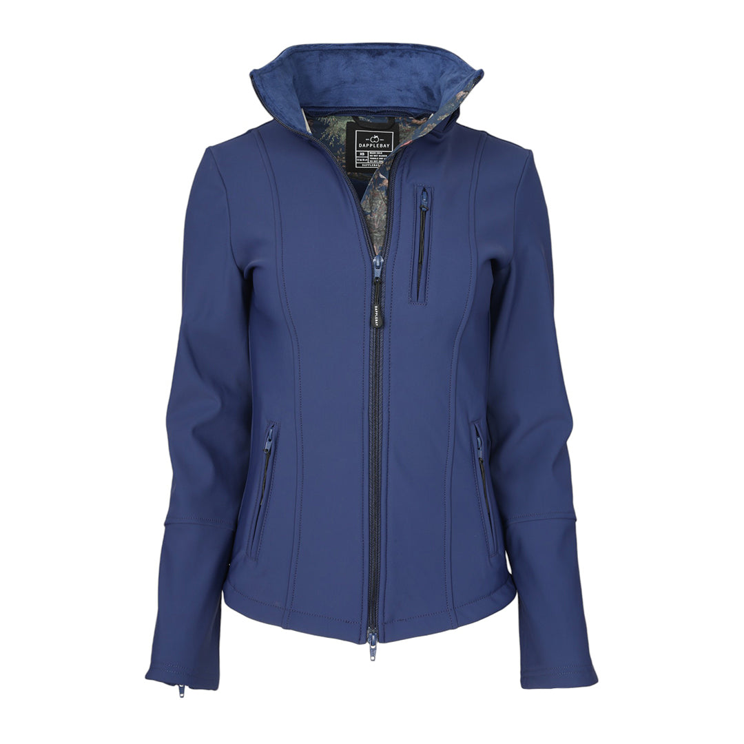 Blue jacket with a hood 