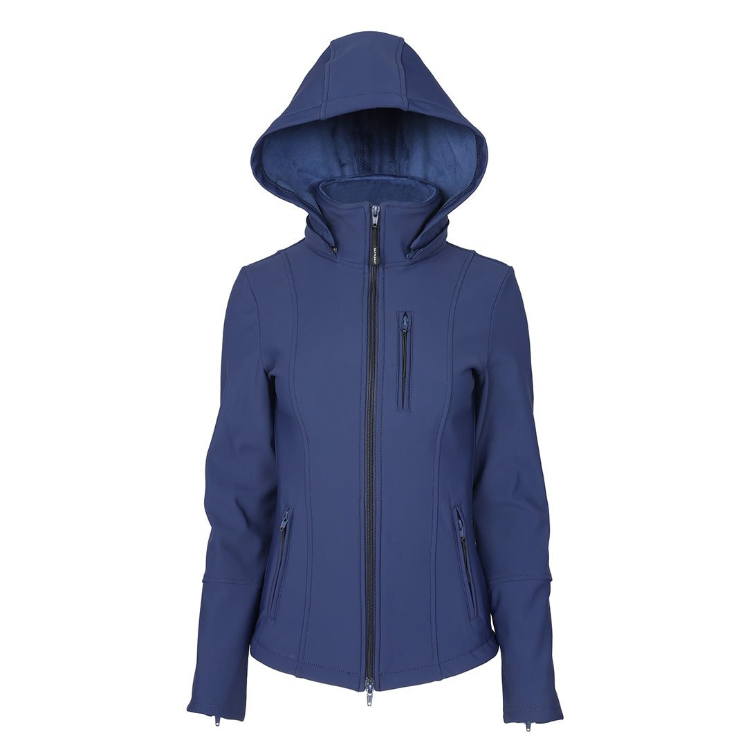 Blue hooded jacket 