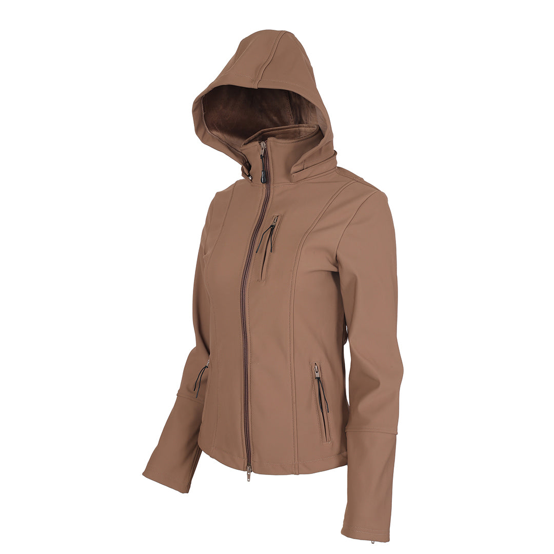 Brown hooded jacket 