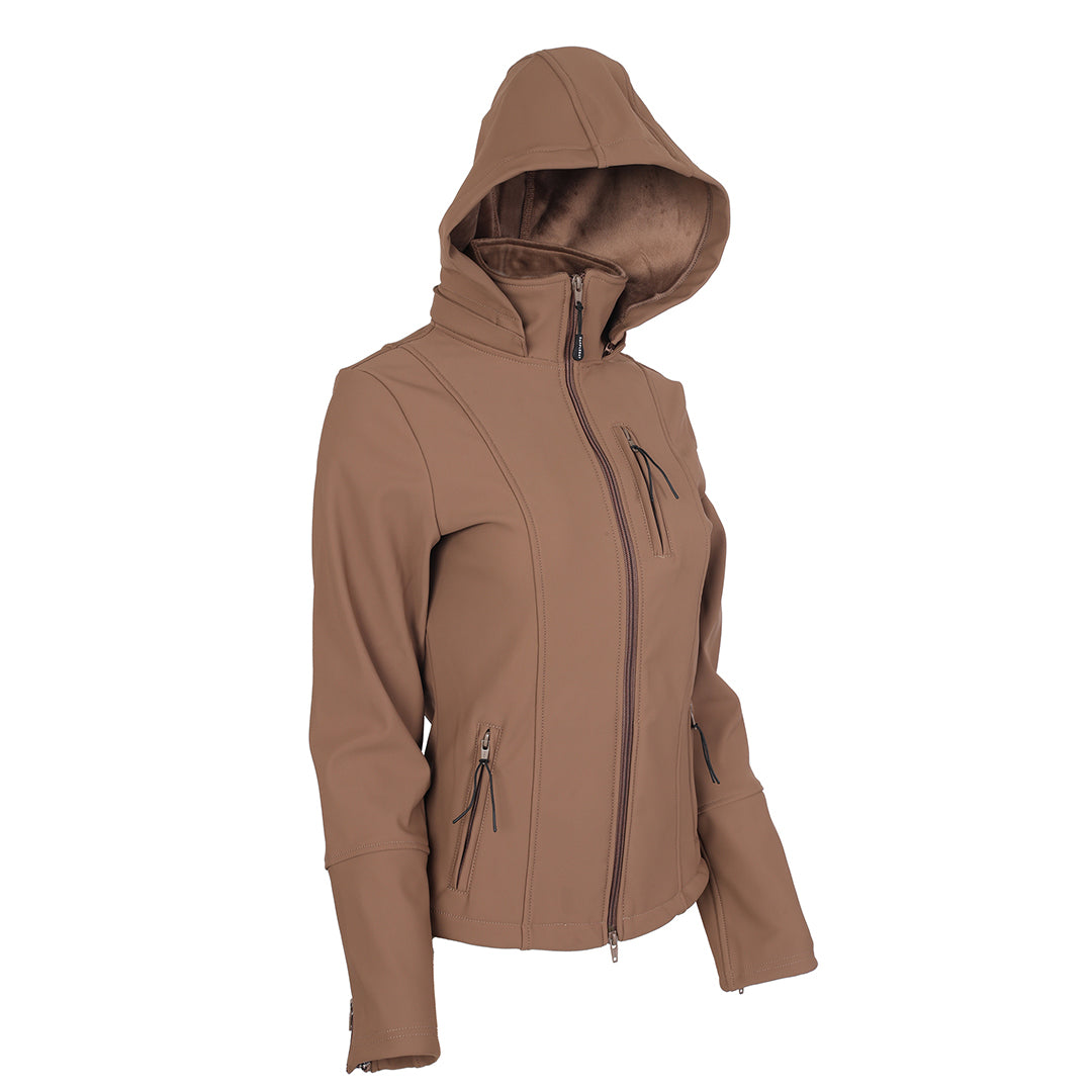 Brown hooded jacket 