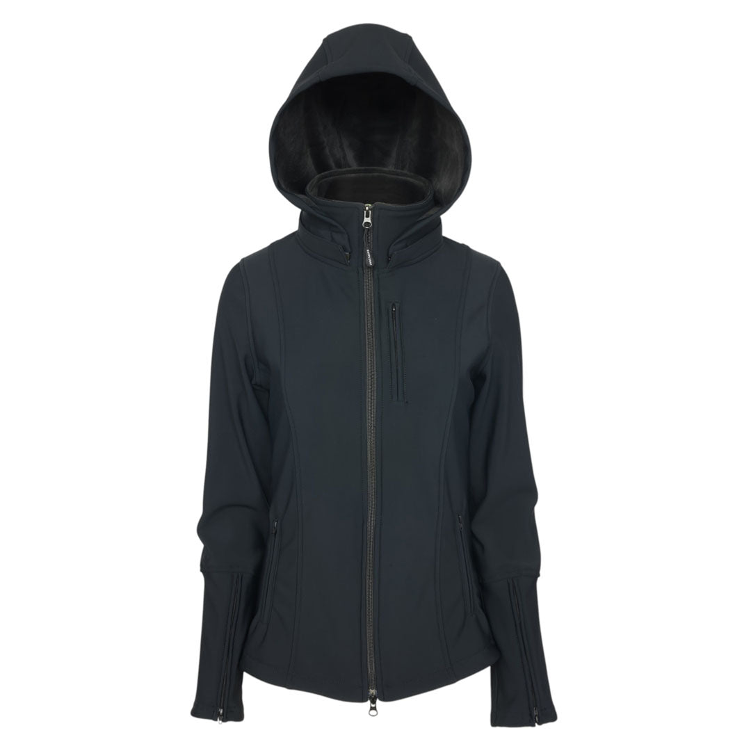 Black hooded jacket 
