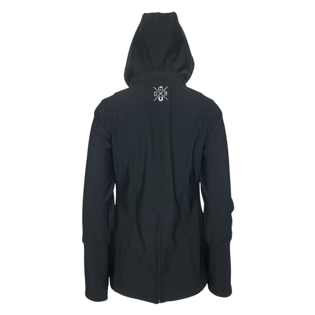 Black hooded jacket 