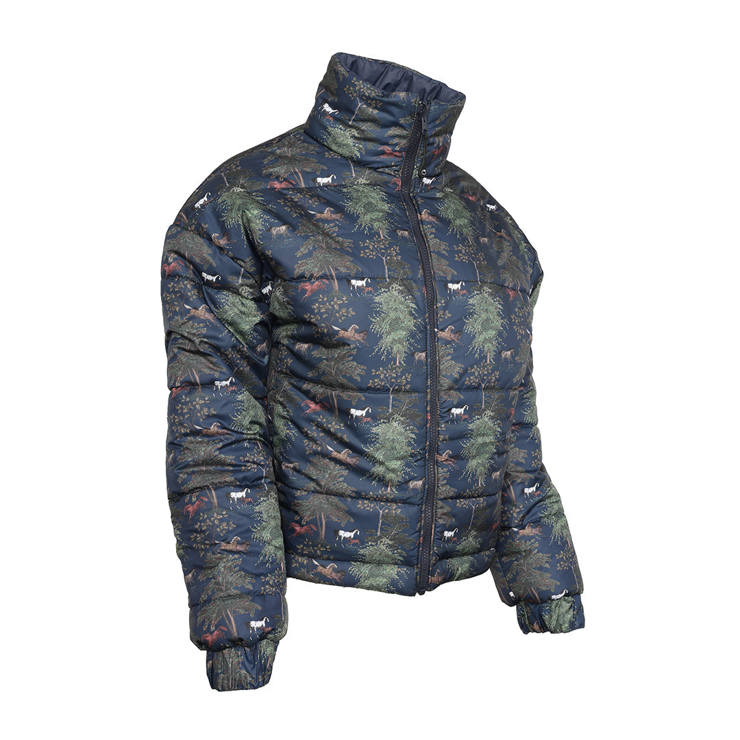 Camouflage-patterned jacket on a white background