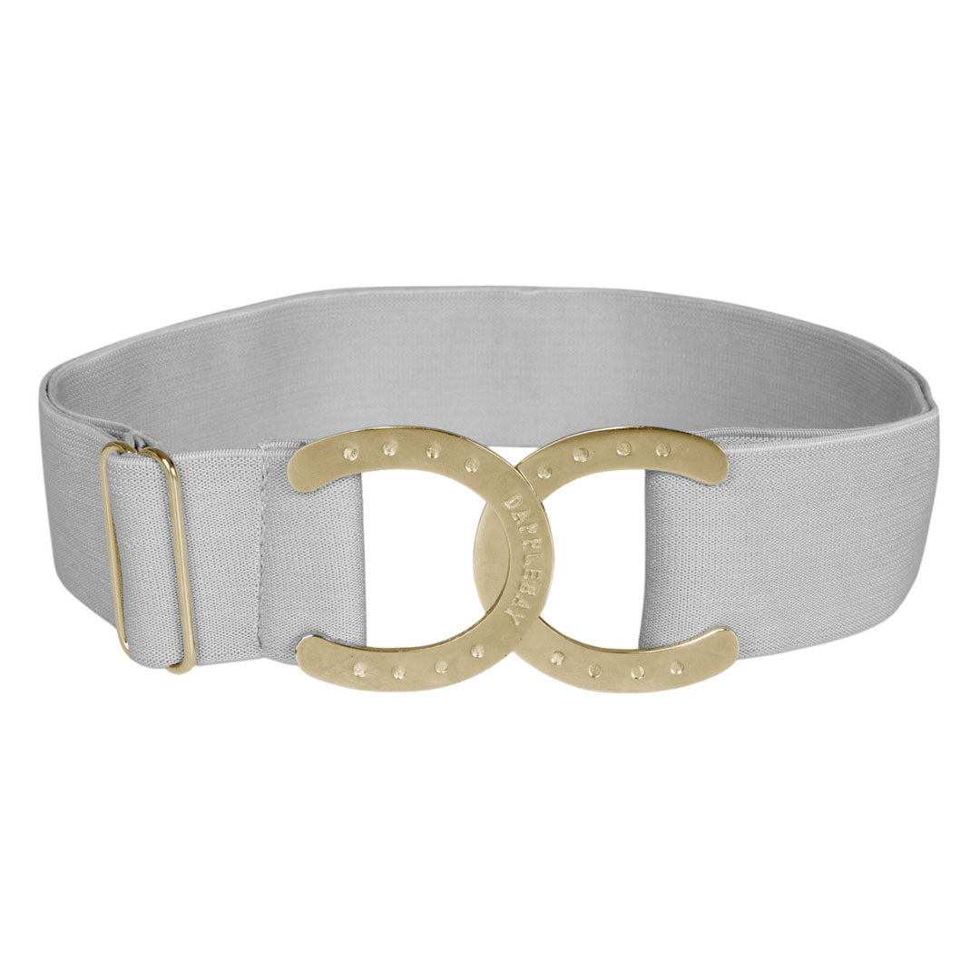 grey belt with horseshoe accent