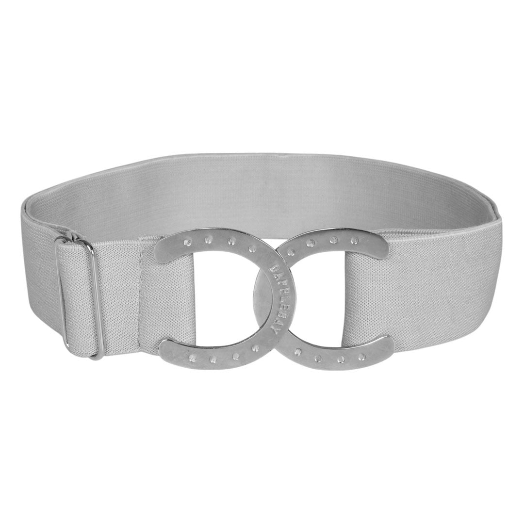 grey belt with horseshoe accent