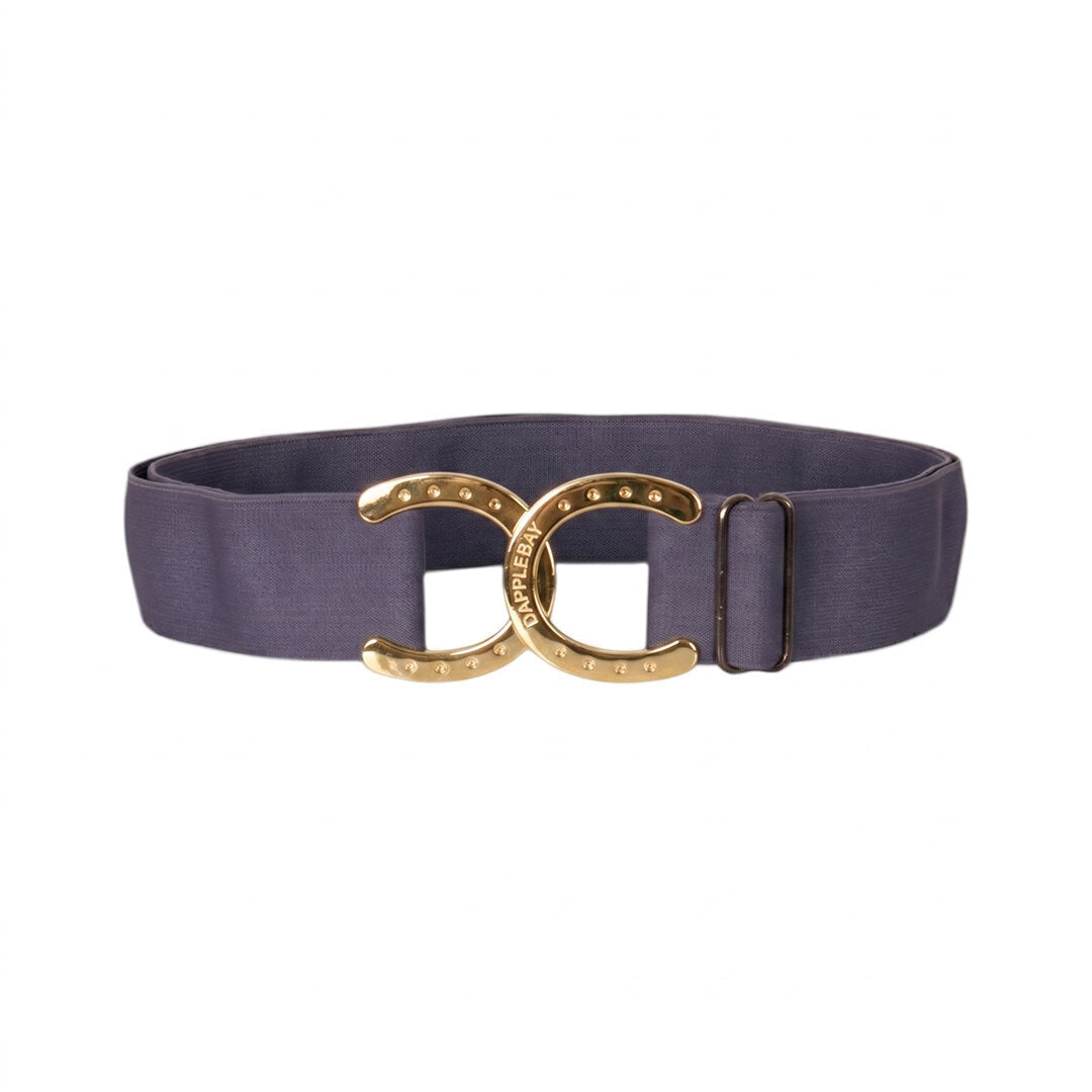 purple belt with horseshoe accent
